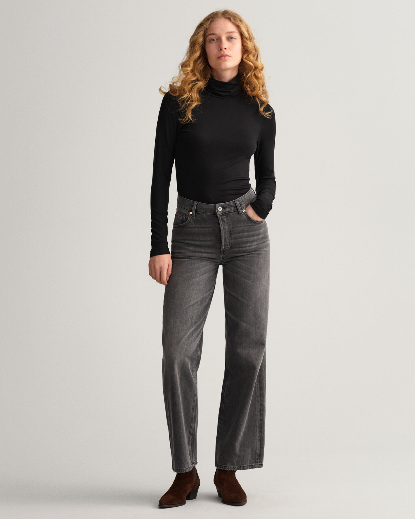 Dolcevita a maniche lunghe in jersey