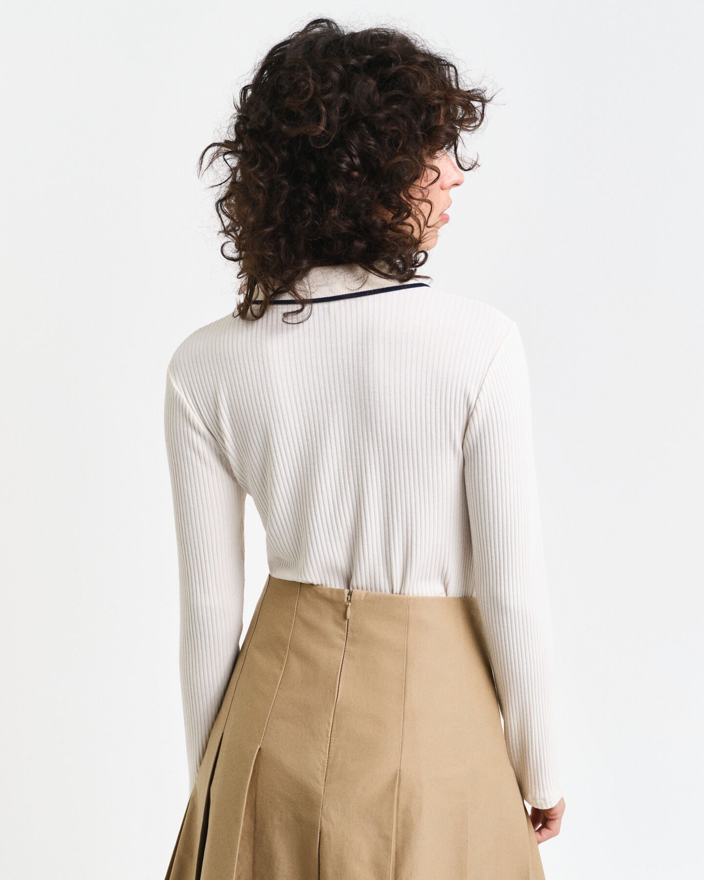 Polo maniche lunghe a coste