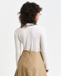 Polo maniche lunghe a coste