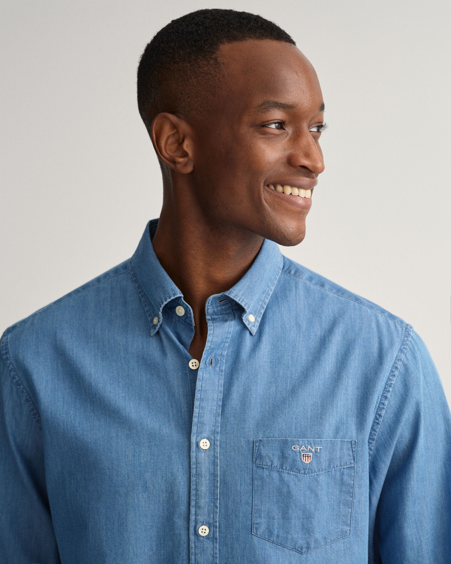 Camicia indaco regular fit