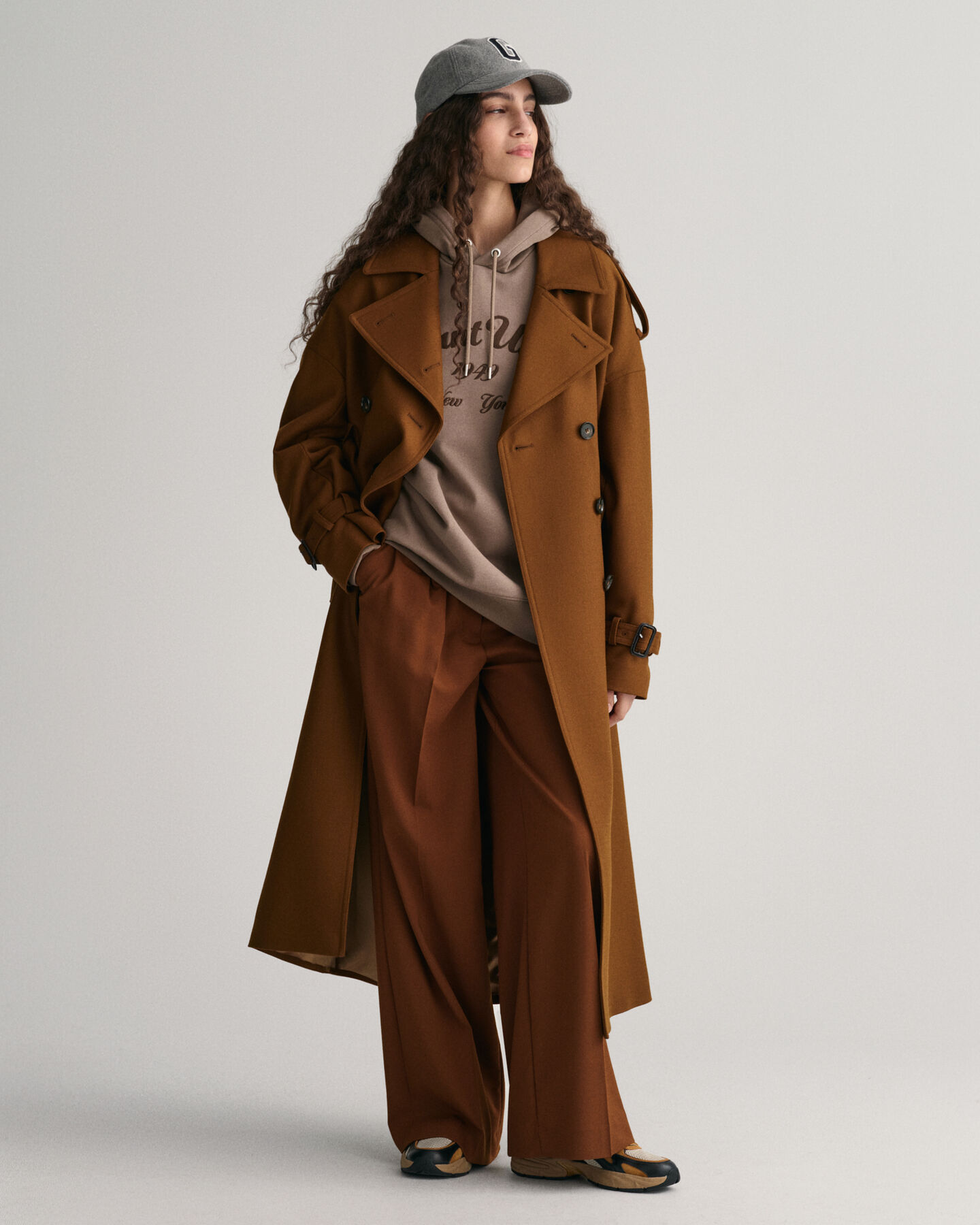 Felpa con cappuccio Script Graphic