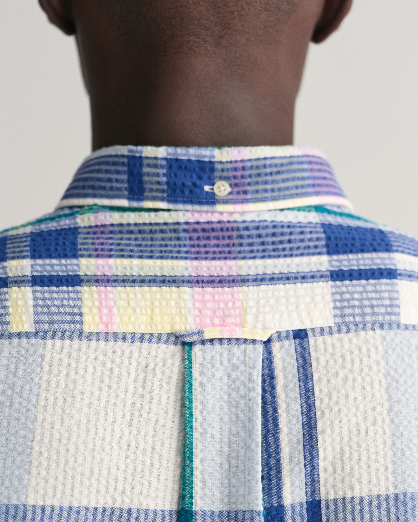 Camicia seersucker madras regular fit