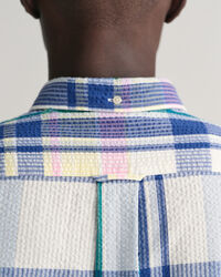 Camicia seersucker madras regular fit