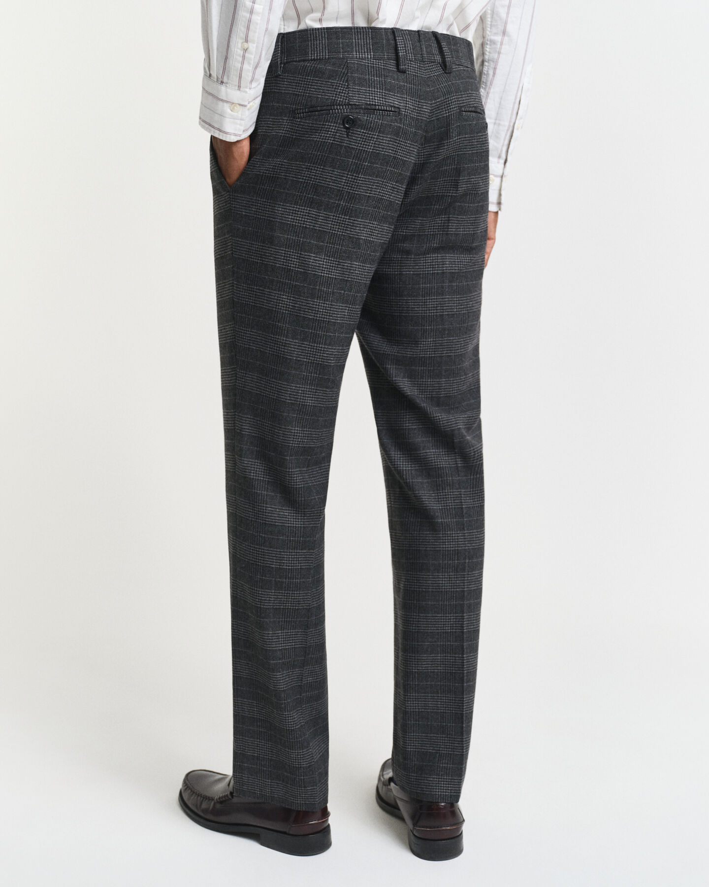 Pantaloni da abito a quadri Glen Check slim fit