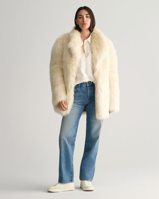 Cappotto in pelliccia sintetica