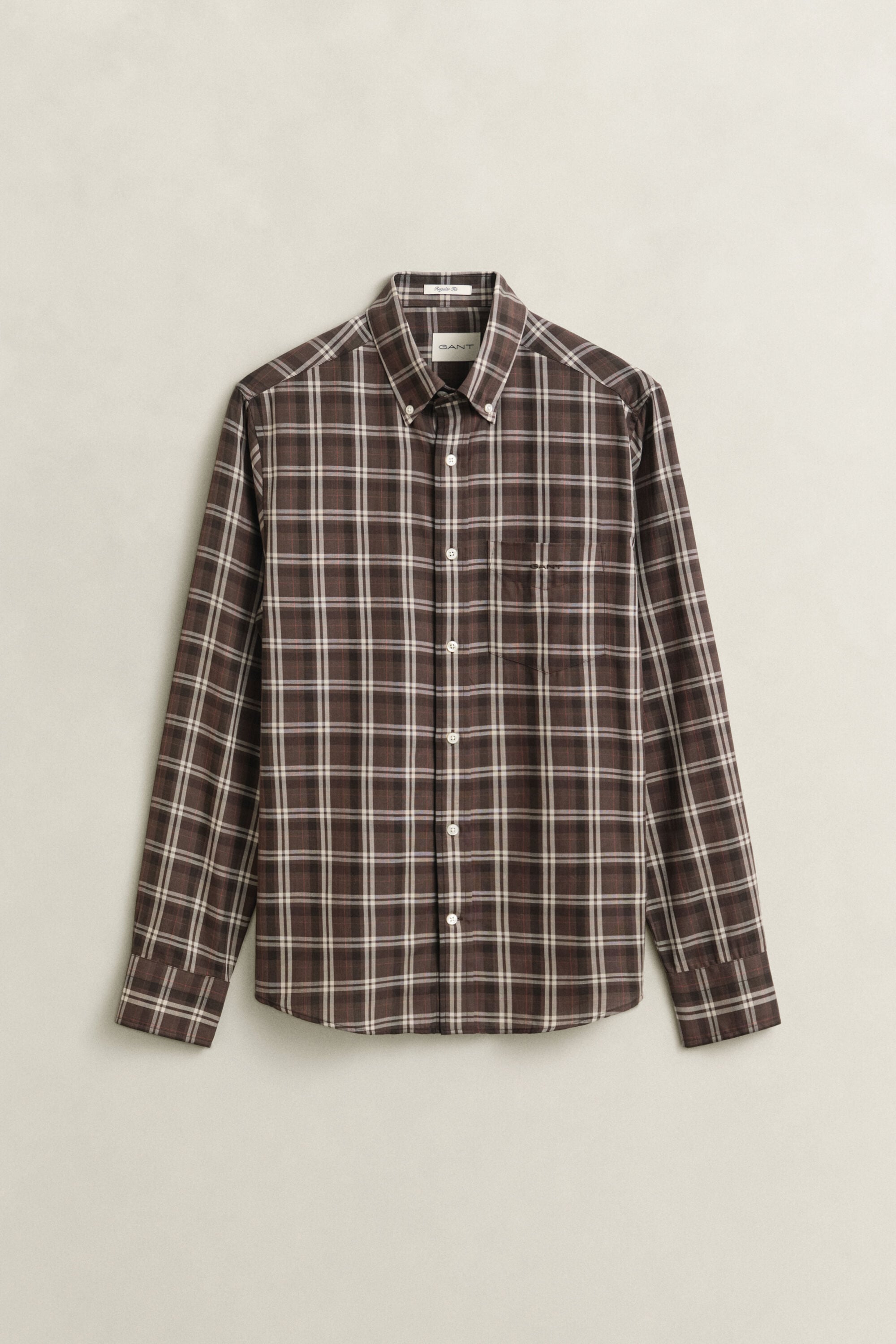 Camicia in twill a quadri