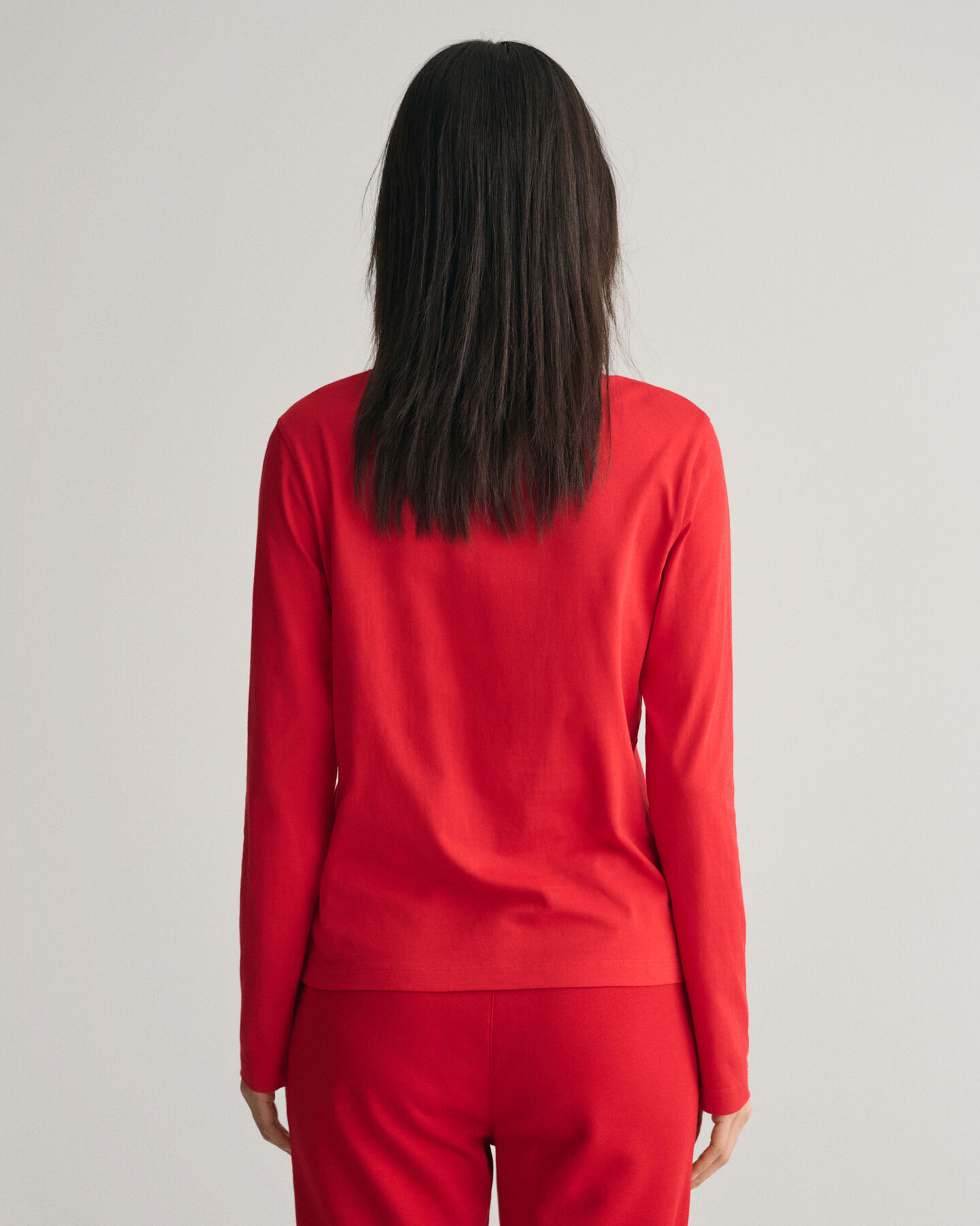 T-shirt girocollo G a maniche lunghe