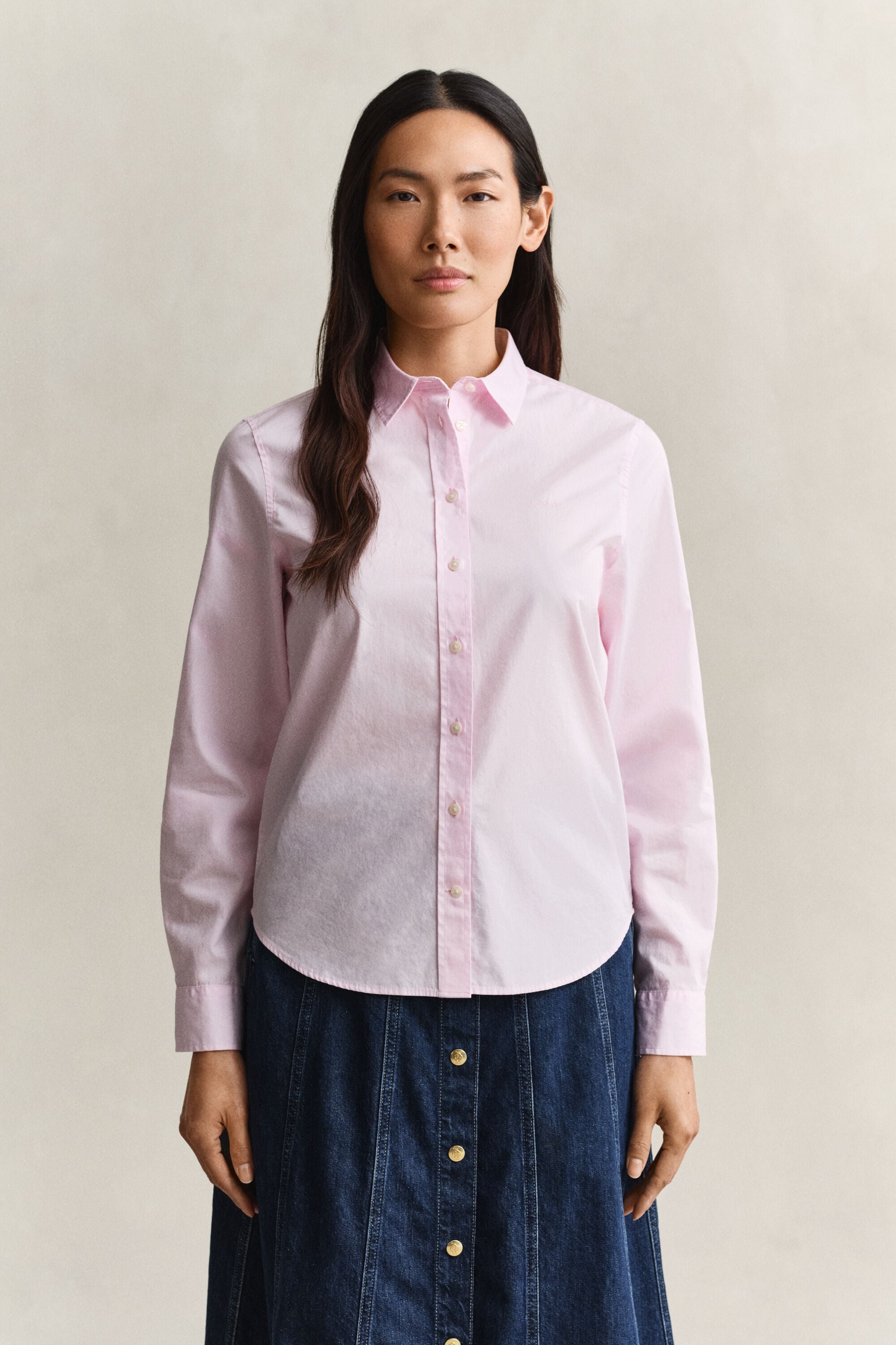 Camicia classica in popeline regular fit