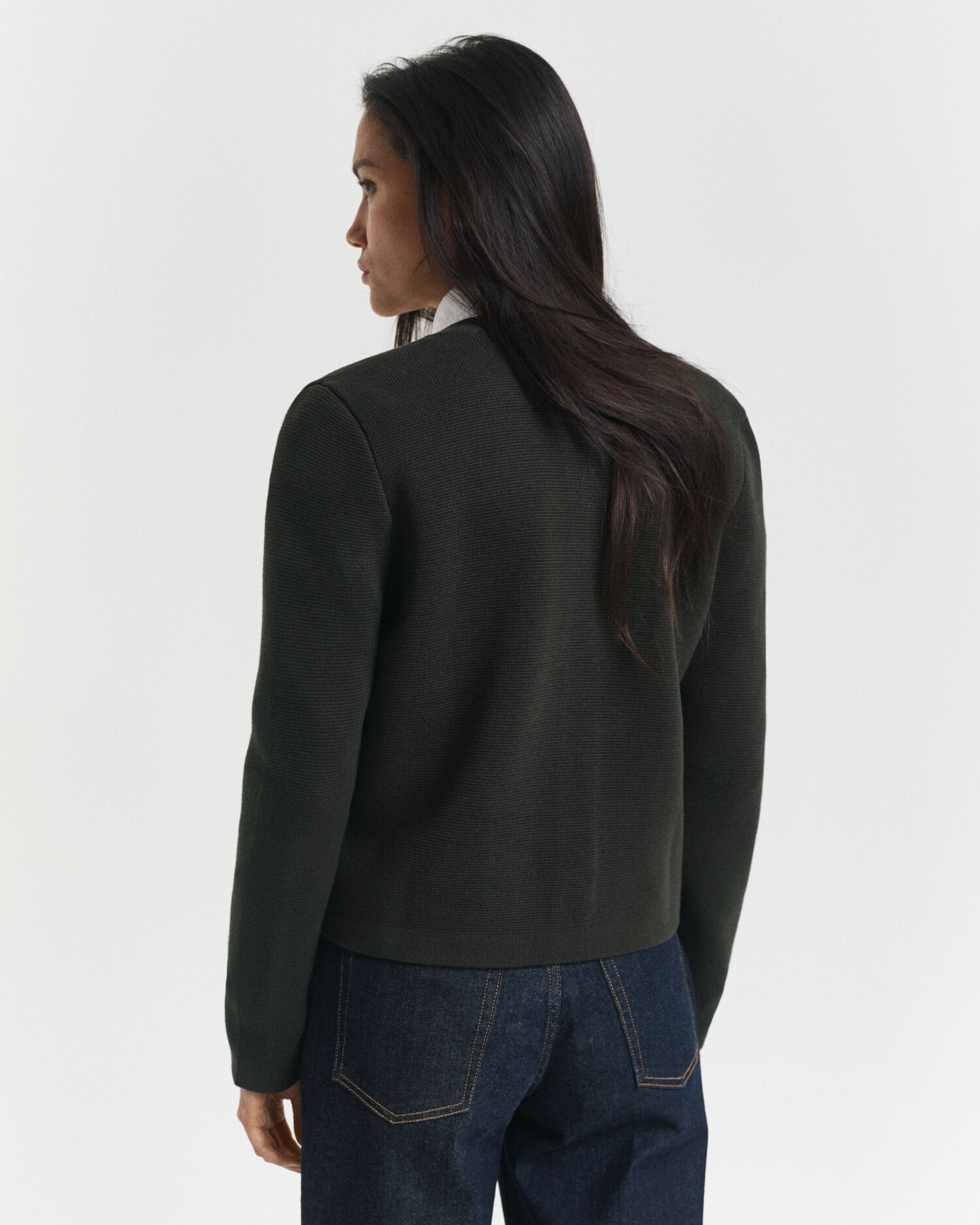 Cardigan in un colore a contrasto