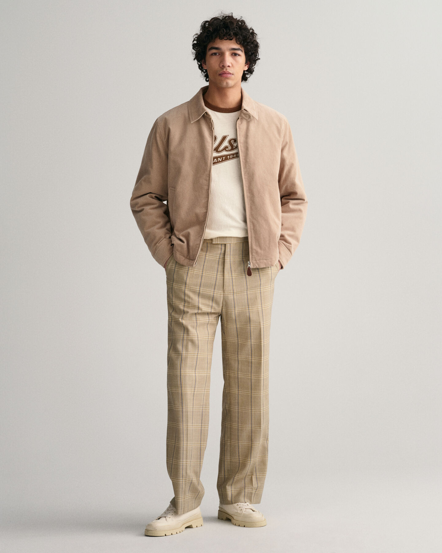 Giacca Windcheater in velluto a coste