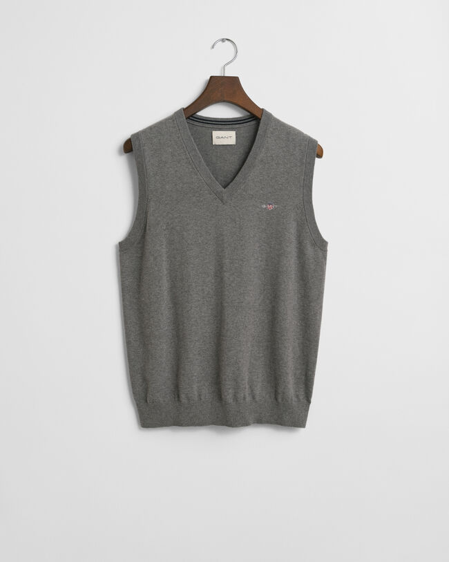 Piumino smanicato in cotone classico