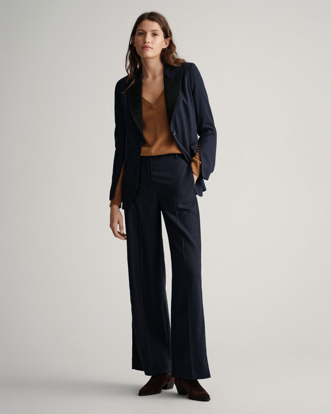 Pantaloni Tuxedo a vita alta