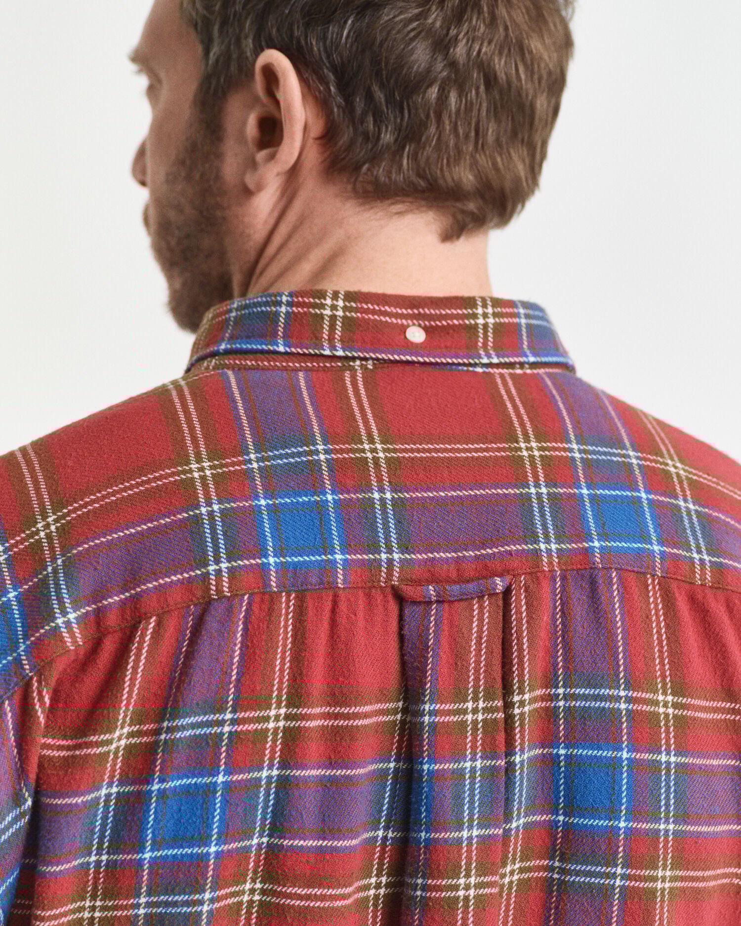 Camicia in twill a quadri relaxed fit