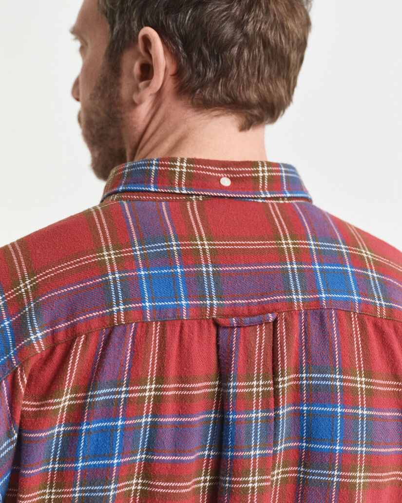 Camicia in twill a quadri relaxed fit