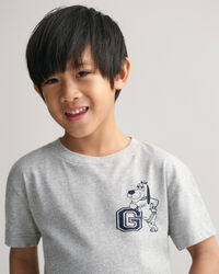 T-shirt con stampa G e cane Kids