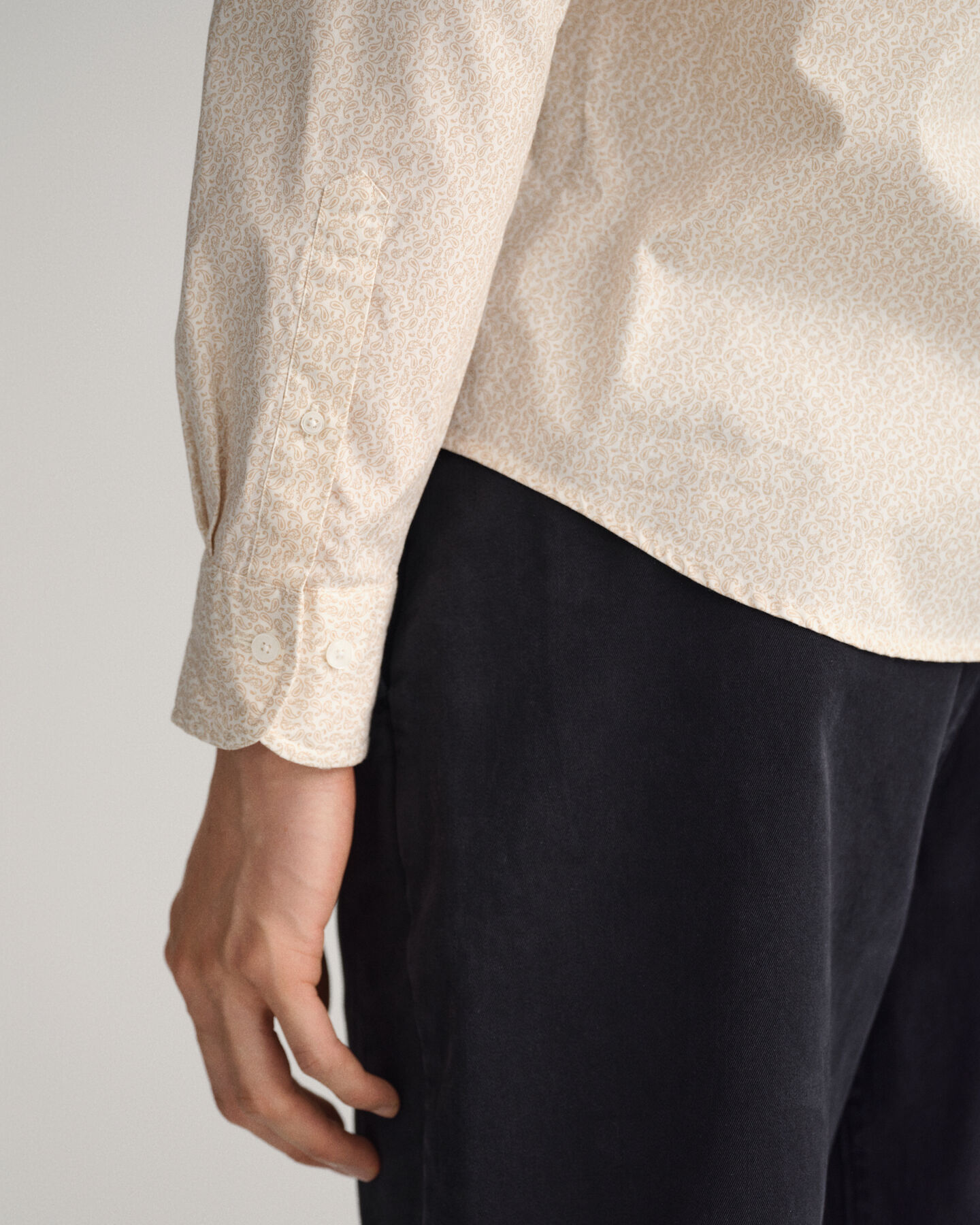 Camicia Oxford Paisley slim fit