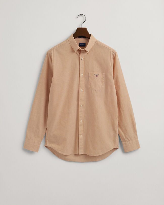 Camicia in broadcloth a righe Banker regular fit