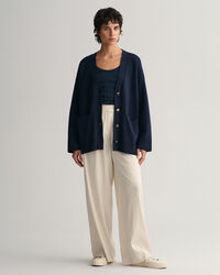 Cardigan con scollo a V relaxed fit