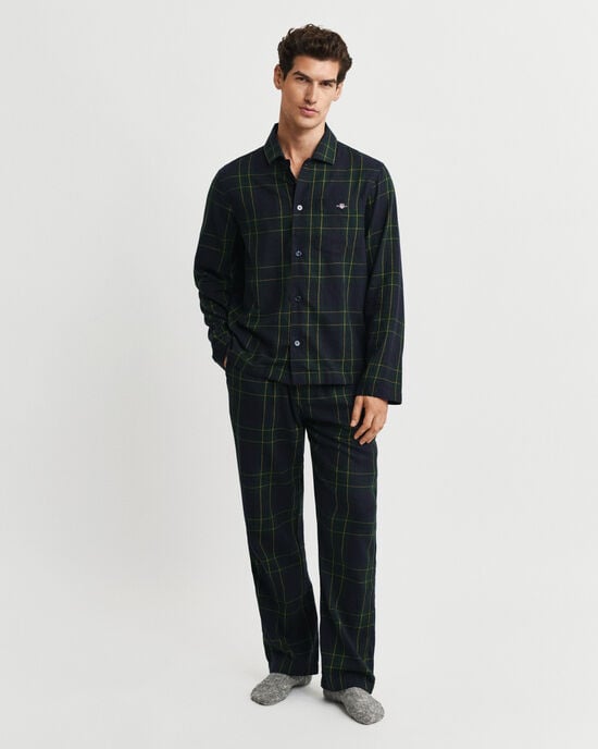 Confezione regalo di pigiama in flanella a quadri