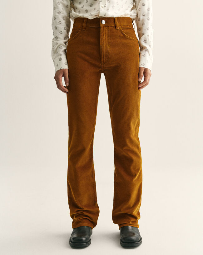 Jeans Bootcut Wrangler x GANT in velluto a coste