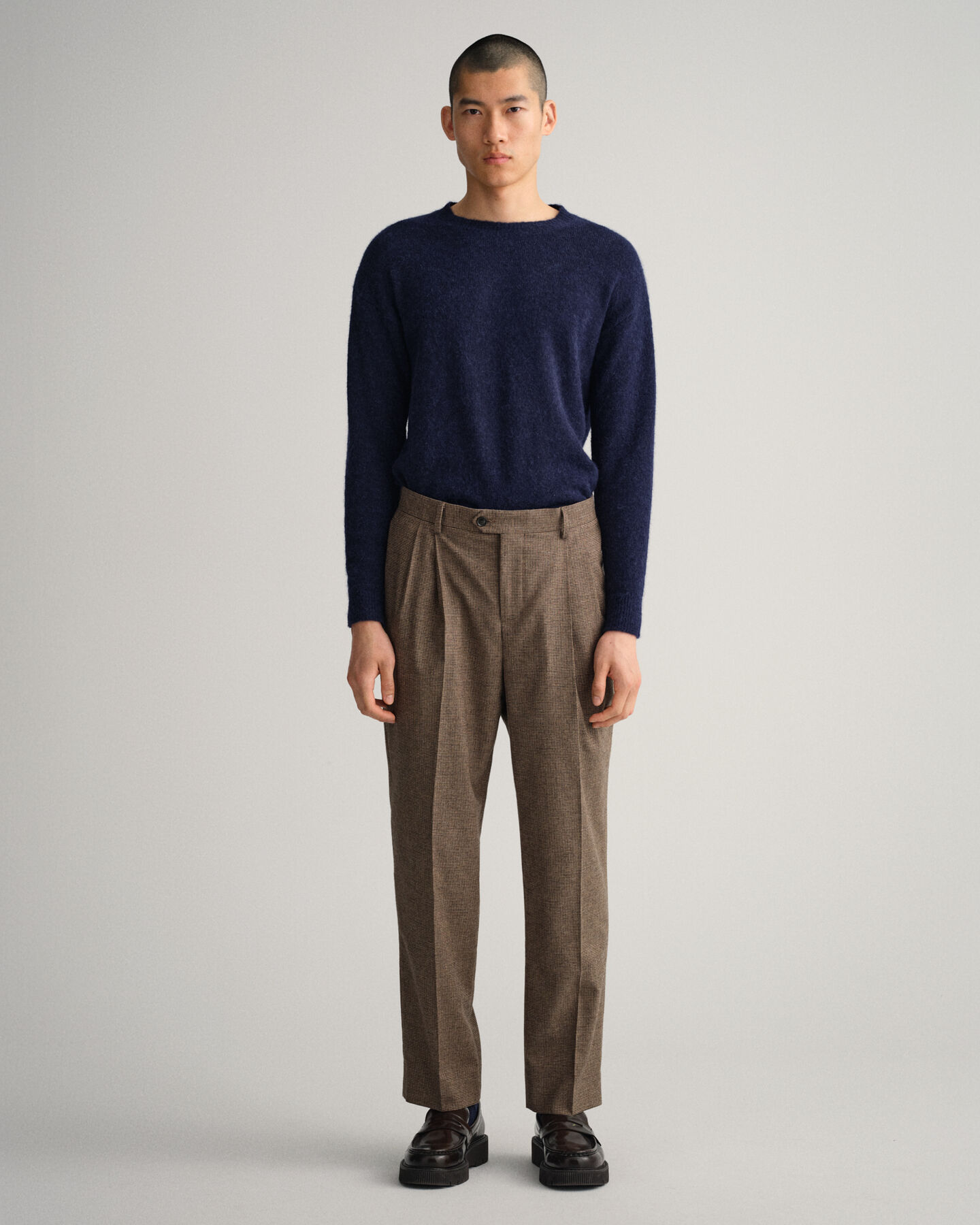 Pantaloni da abito pied-de-poule