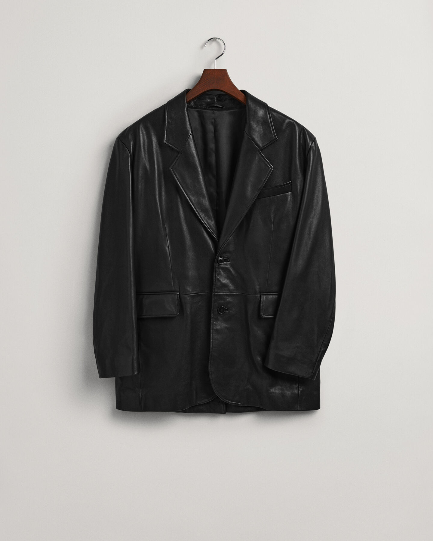 Blazer oversize in pelle