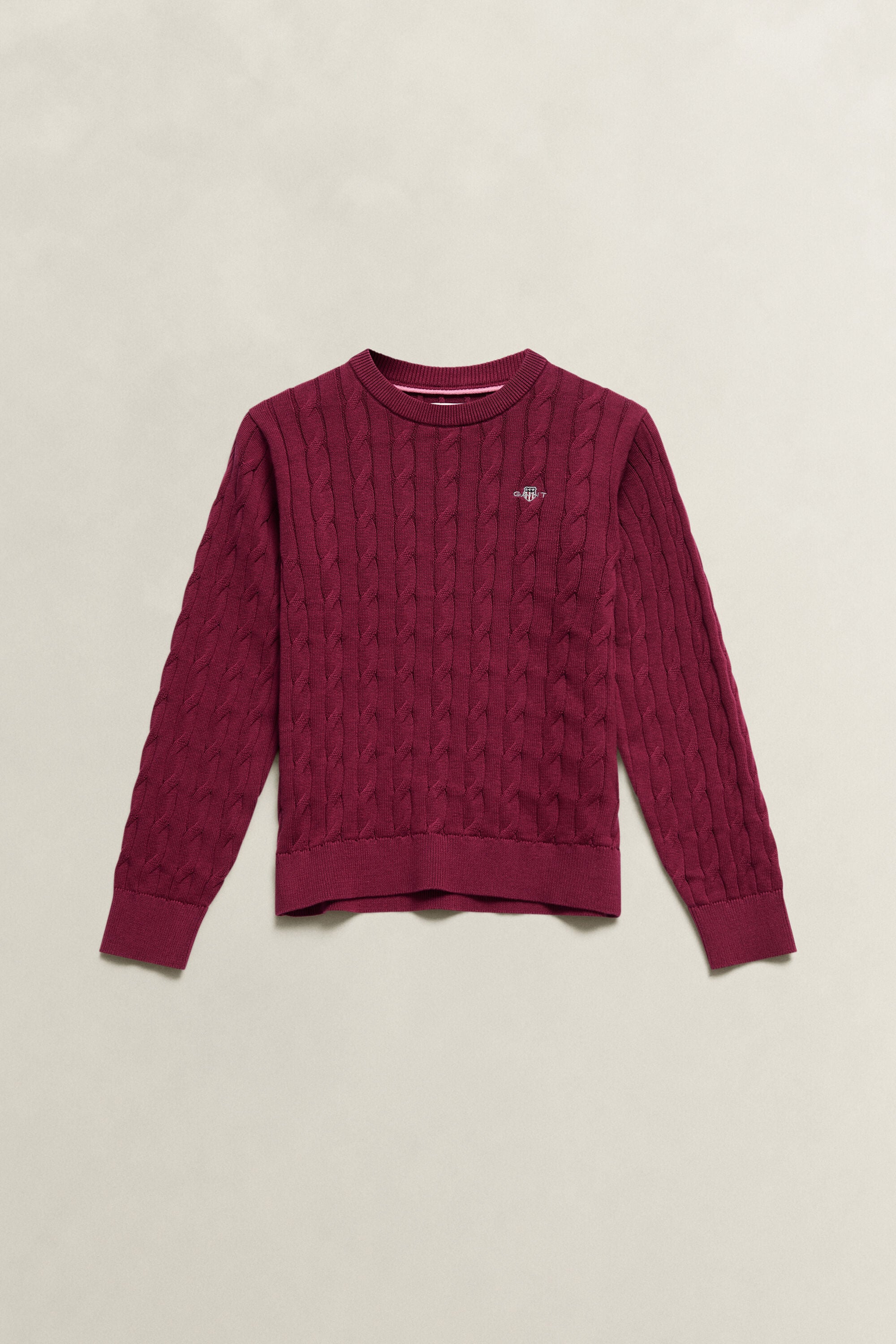 Maglia lavorata in cotone a trecce Shield Girls