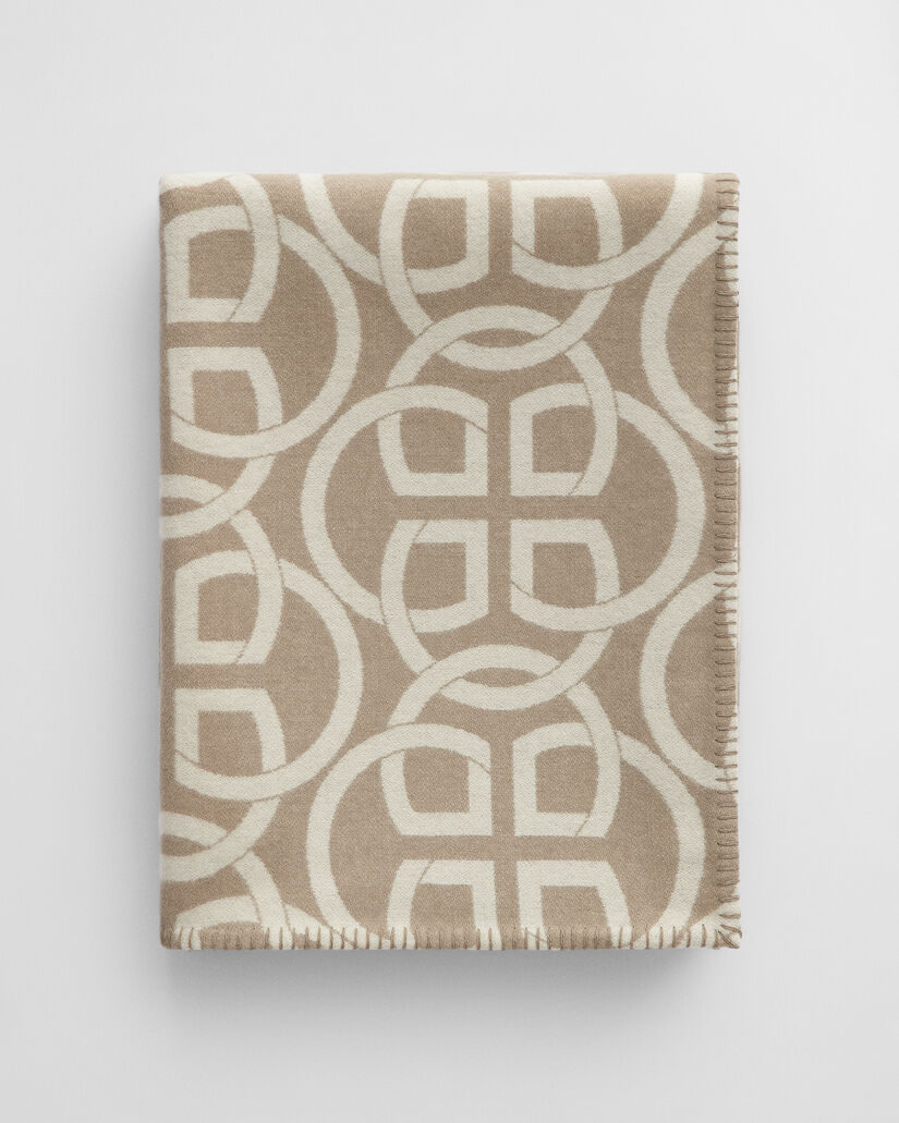 Coperta in lana Monogram