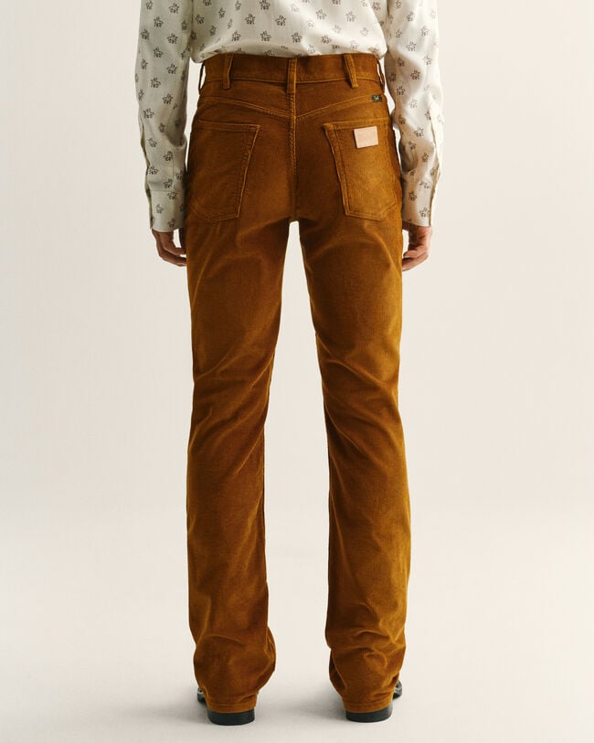 Jeans Bootcut Wrangler x GANT in velluto a coste