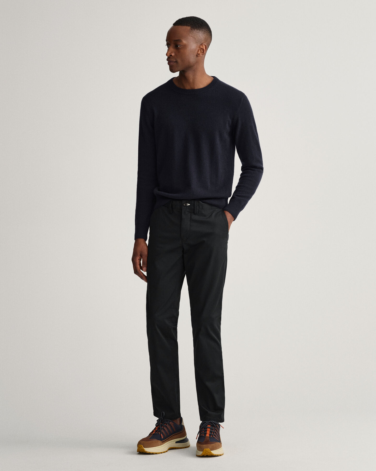 Pantaloni chino Hallden in twill slim fit