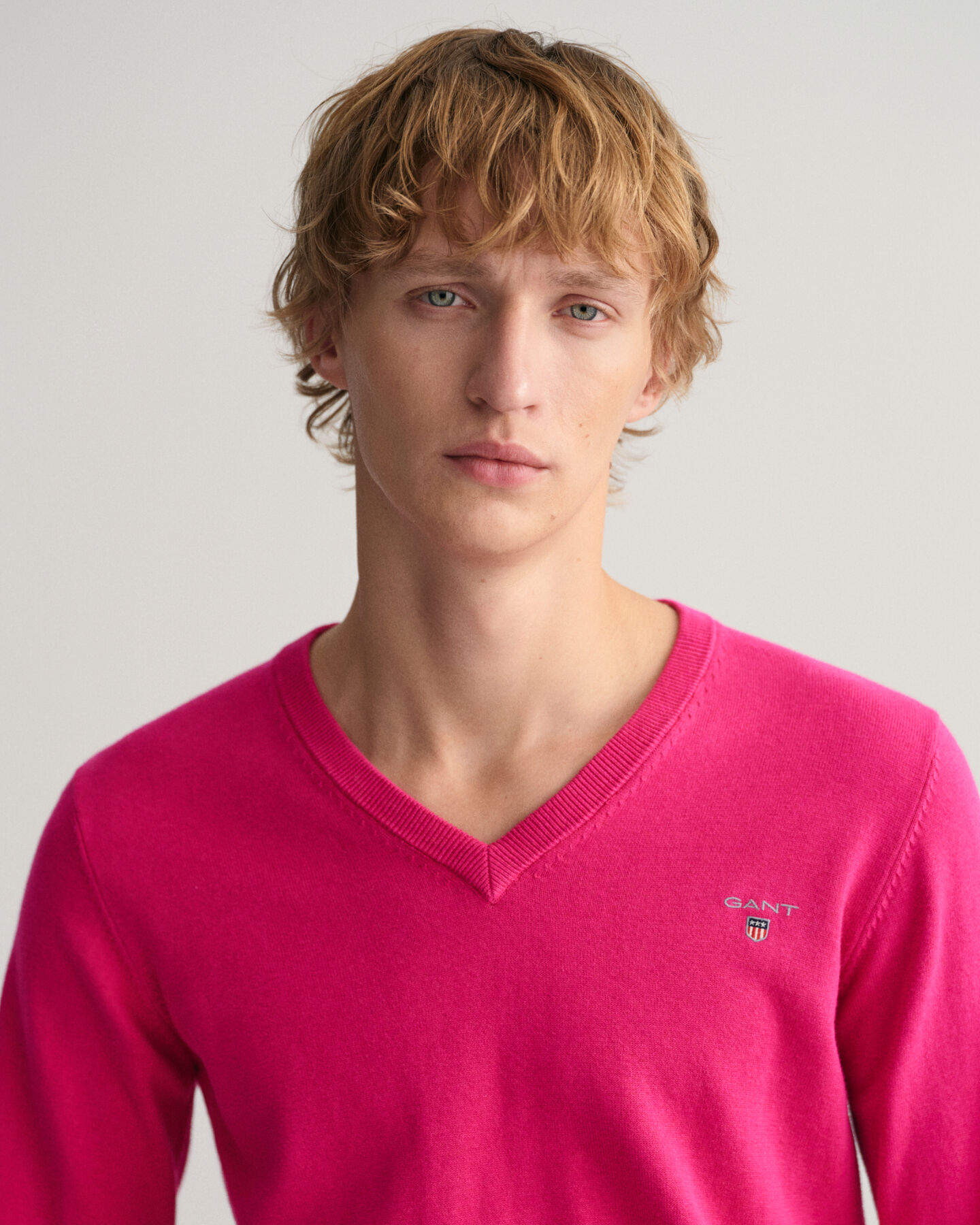 Maglia Classic in cotone con scollo a V