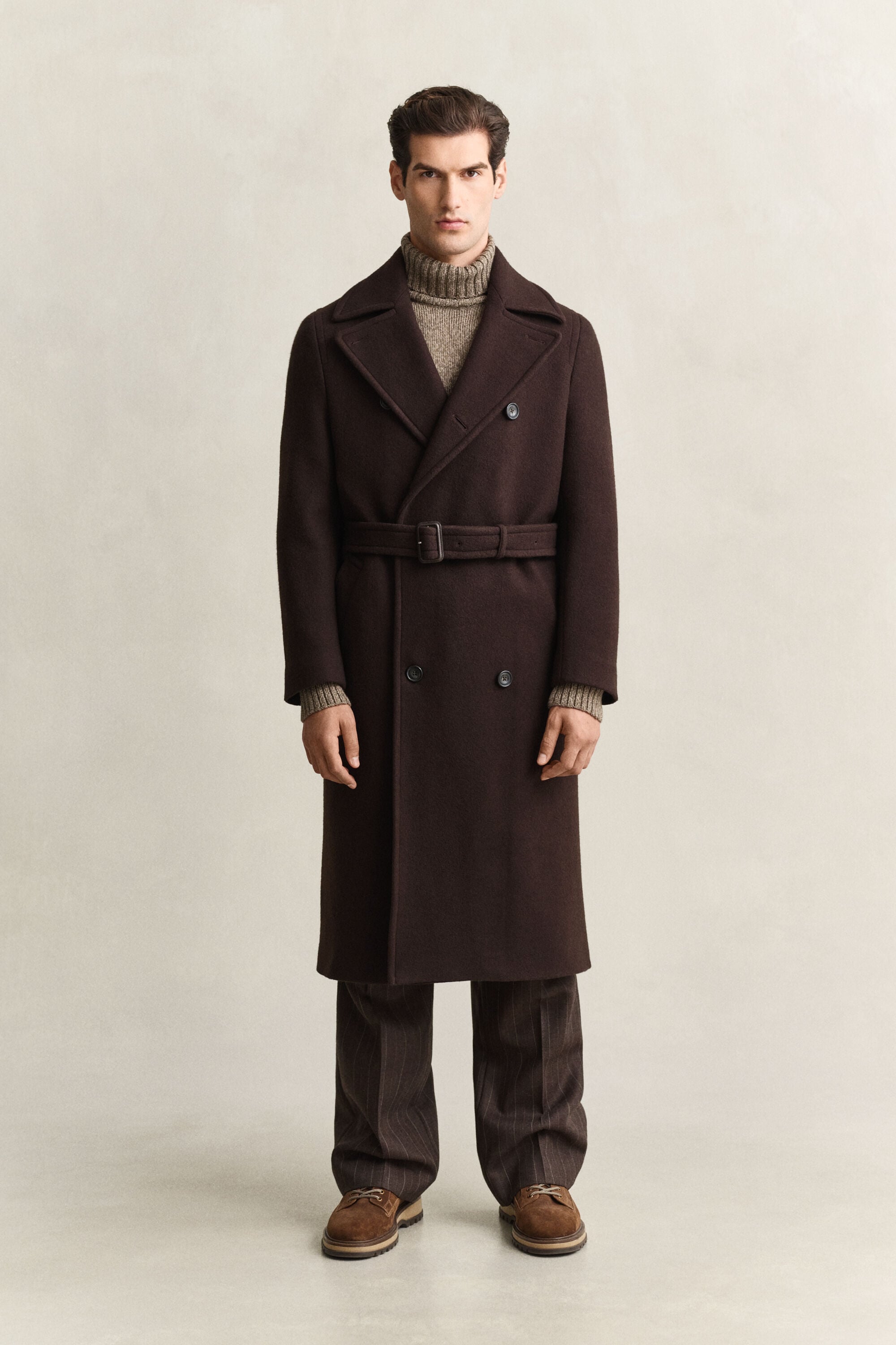 Cappotto con cintura Utility