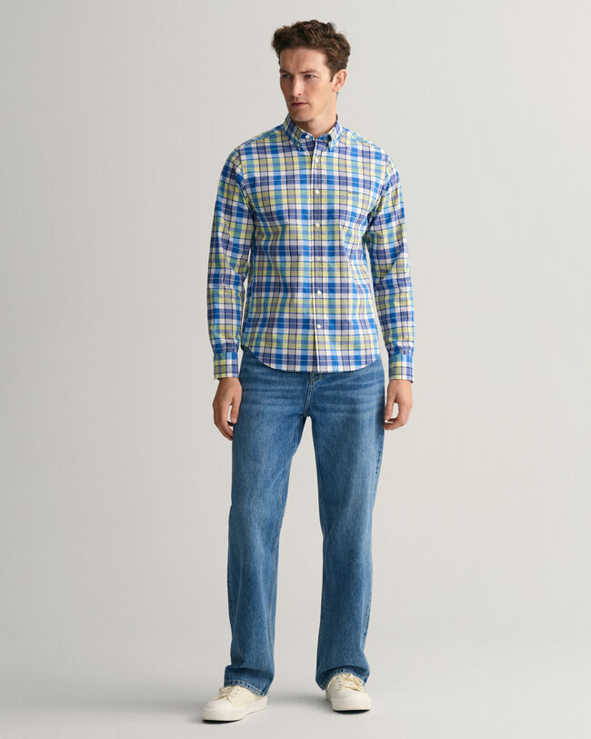 Camicia a quadri colorata regular fit