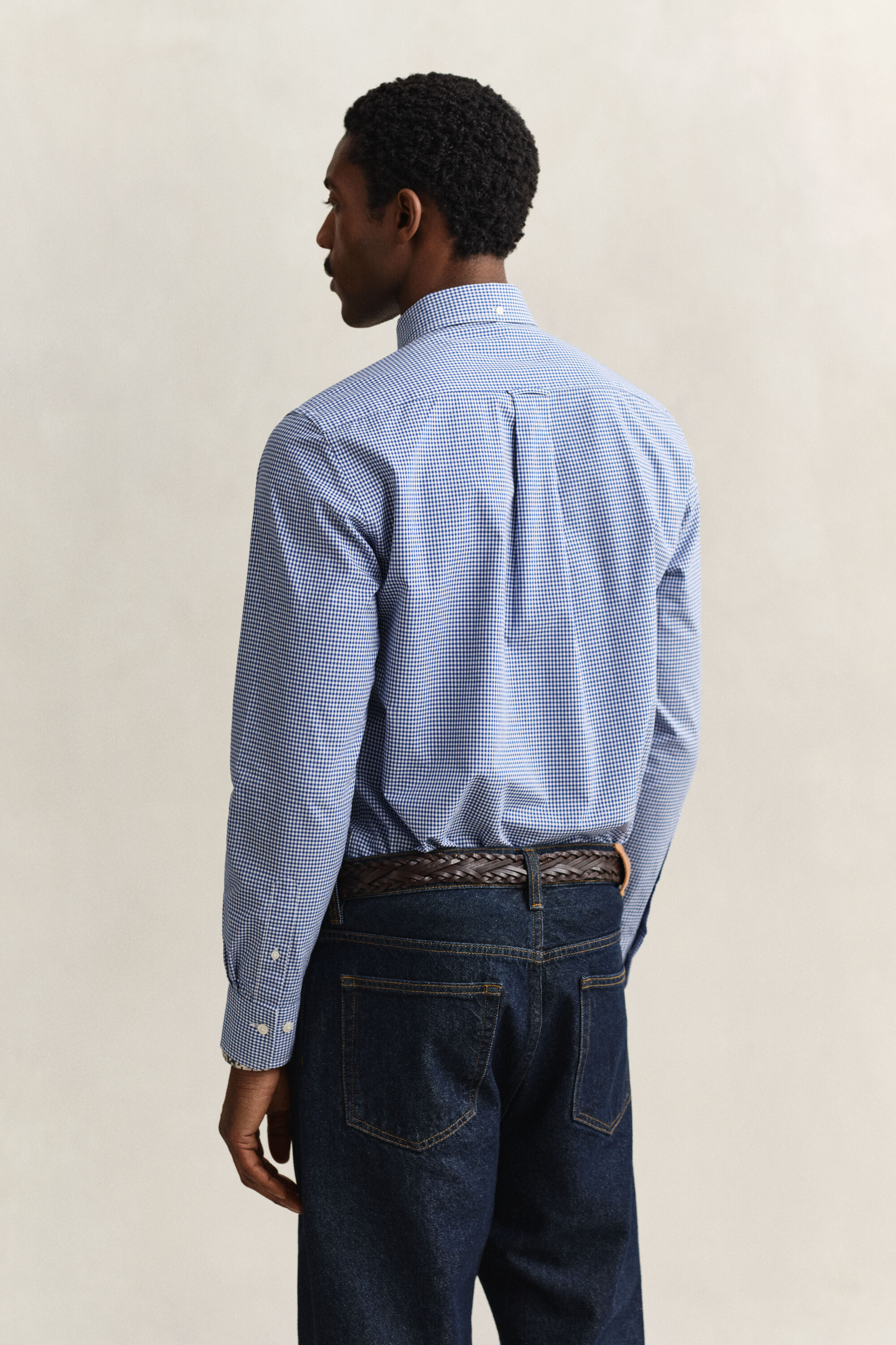 Camicia classica in popeline percalle