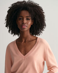 Maglia in cotone leggero con scollo a V