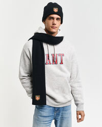 Set regalo berretto e sciarpa in lana con stemma