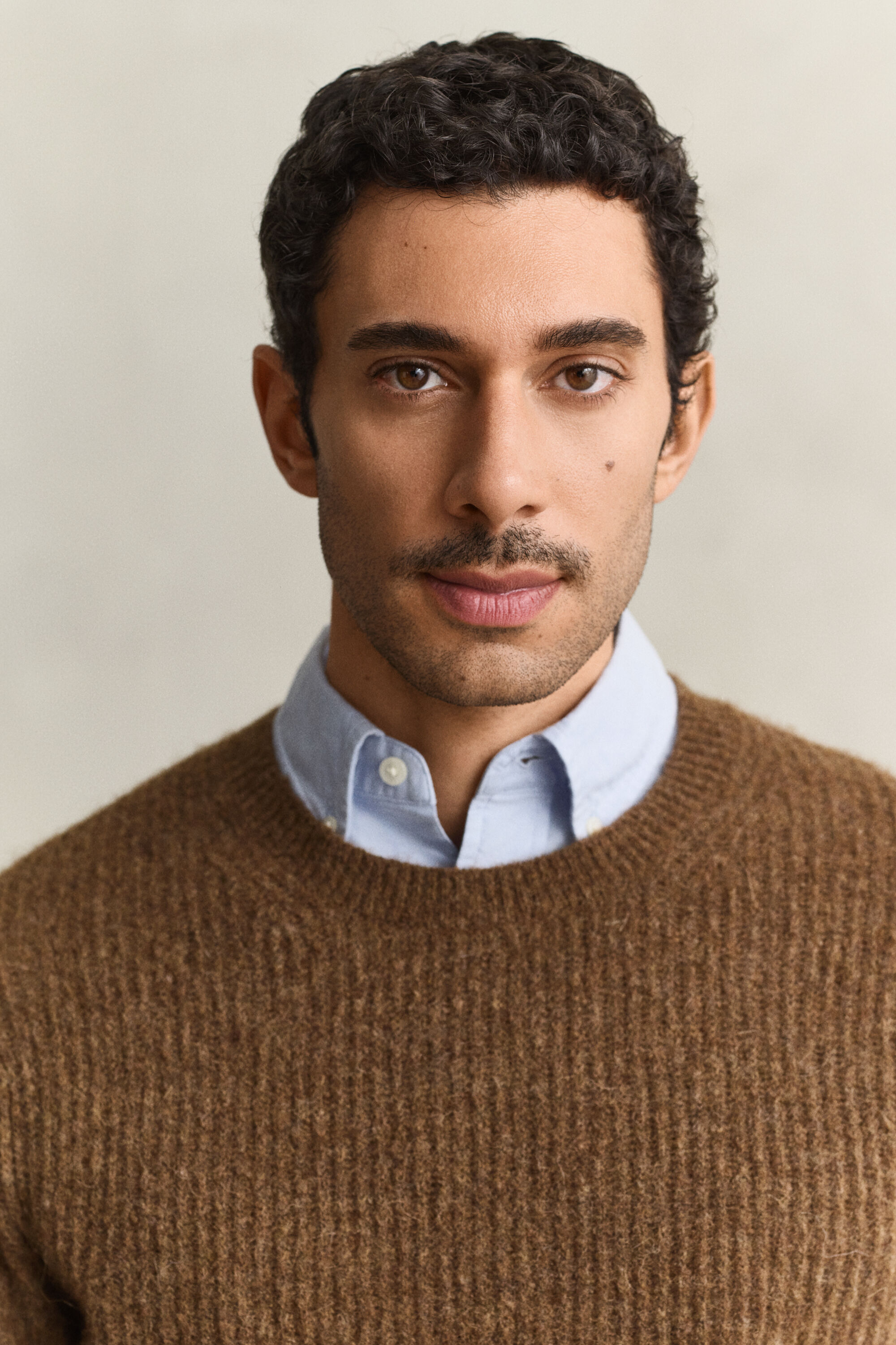 Maglia girocollo in misto lana d’alpaca