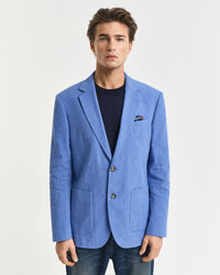 Giacca da abito in lino-cotone slim fit