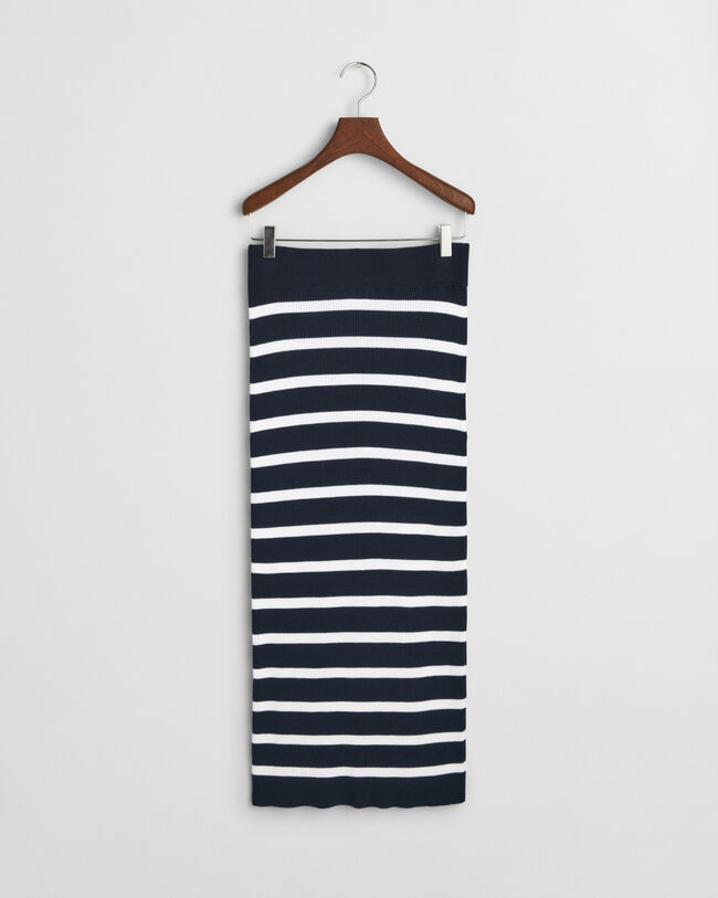 Gonna in maglia a righe