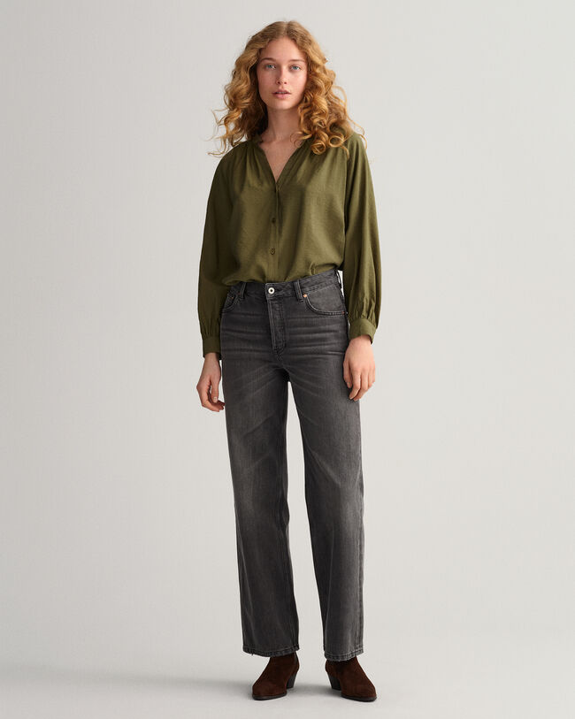 Camicetta con colletto alla coreana