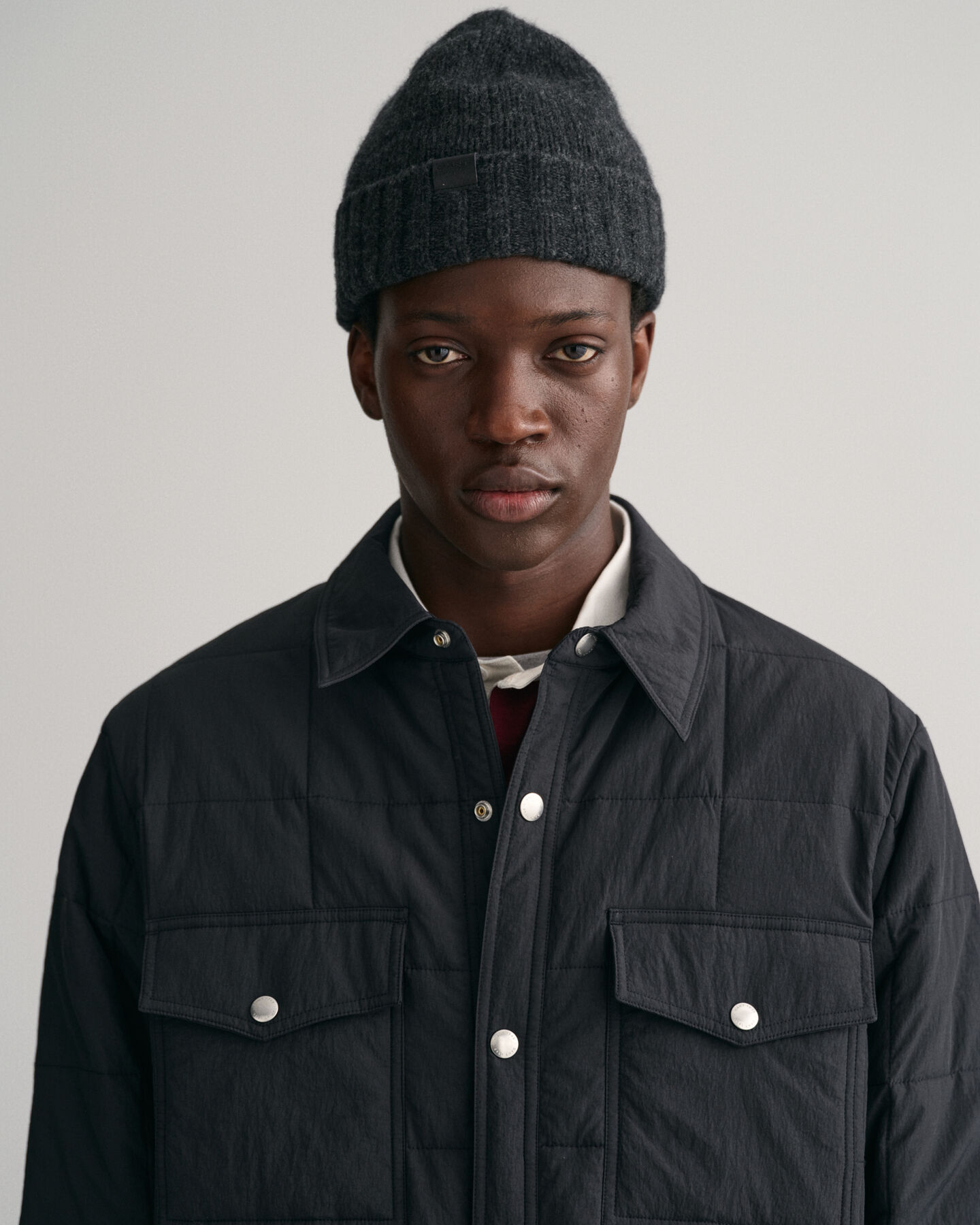 Giacca camicia trapuntata