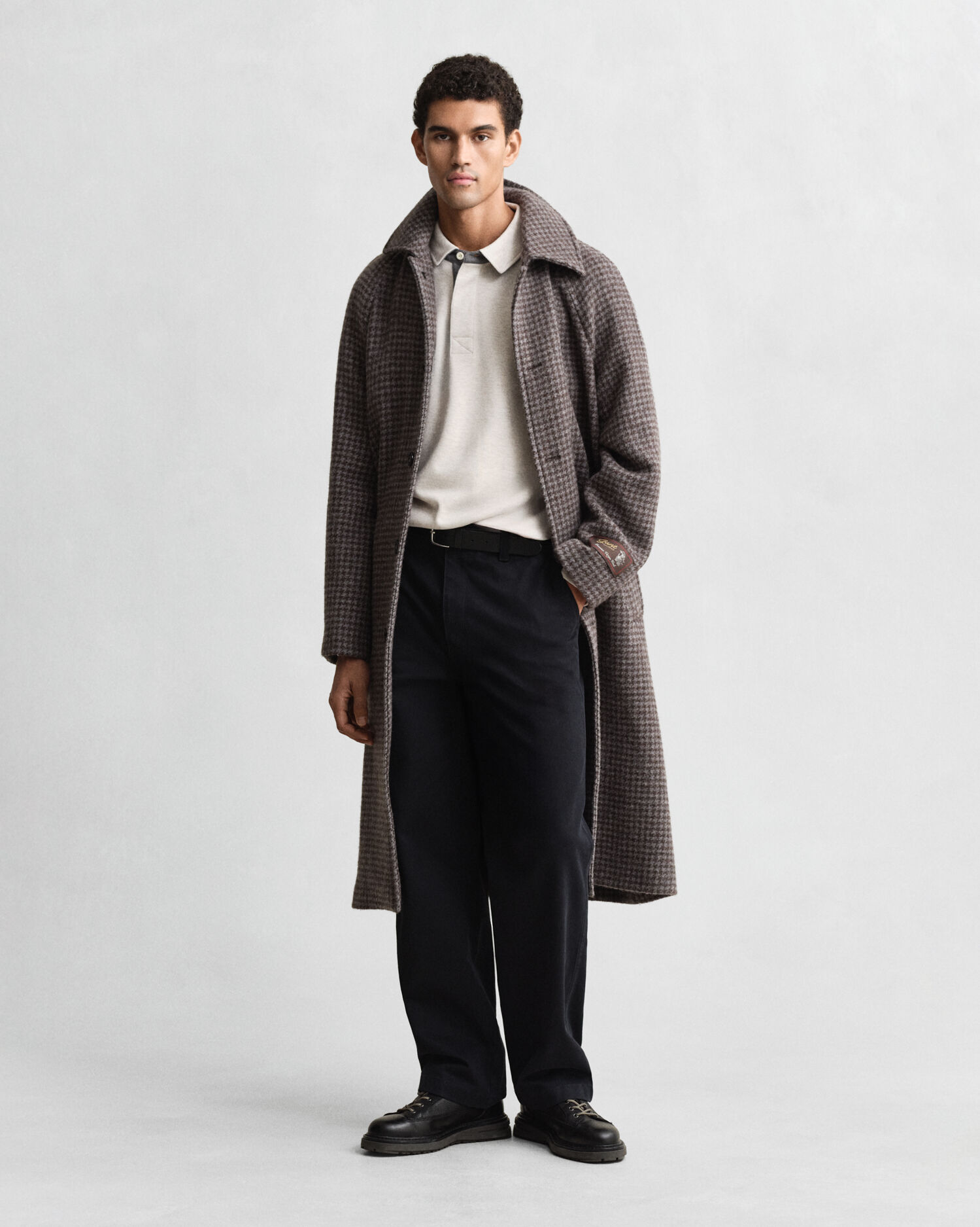 Felpa polo leggera Sacker Rib