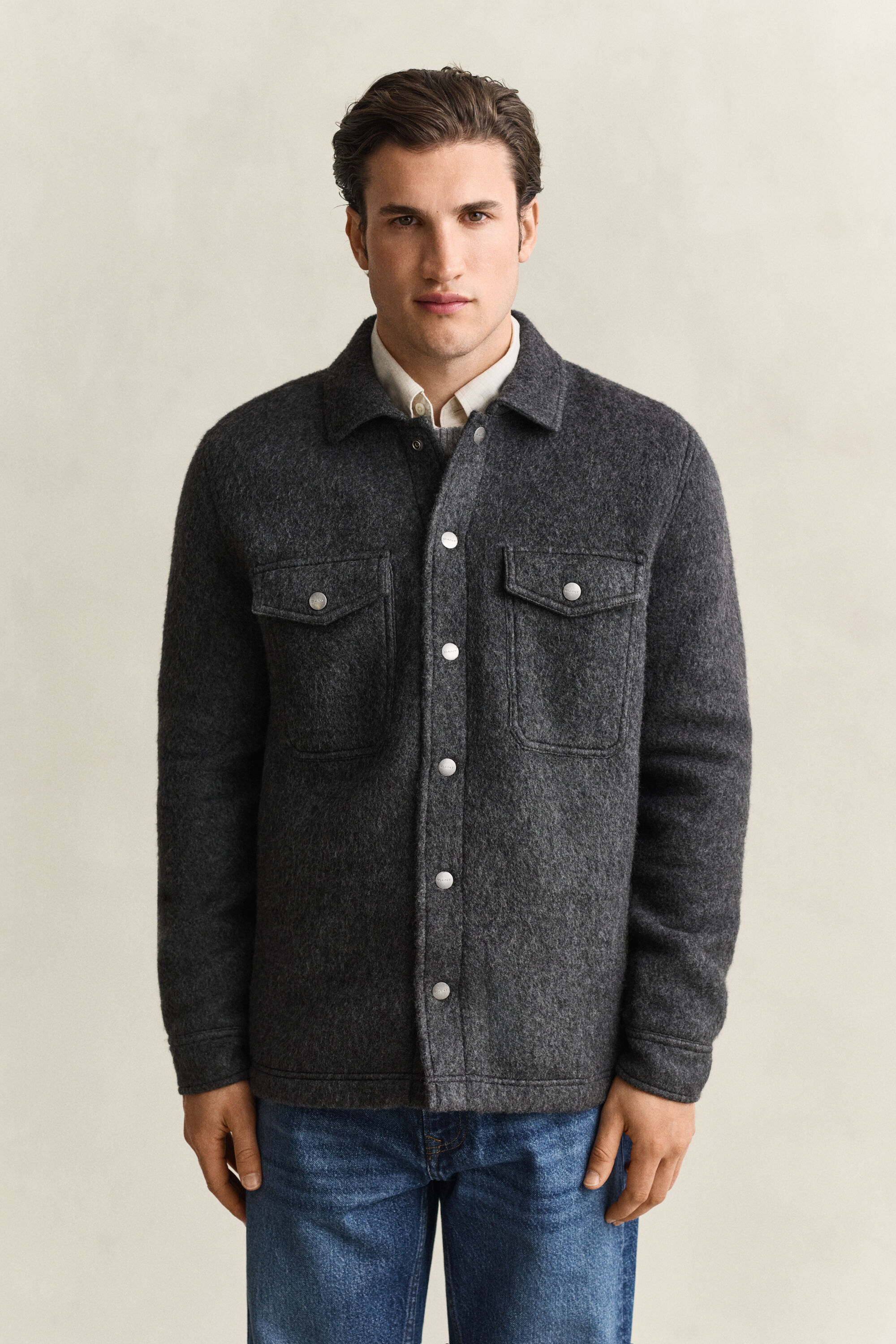Camicia giacca in pile