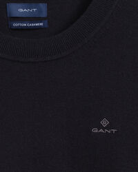 Maglia girocollo in cotone e cashmere
