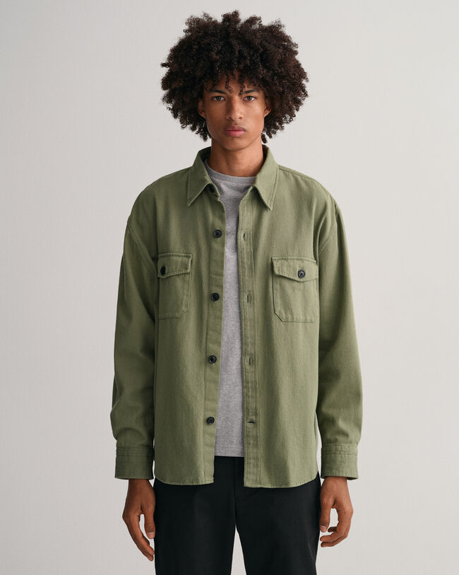 Camicia giacca Heavy in twill