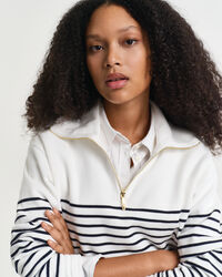 Felpa con zip corta Breton a coste