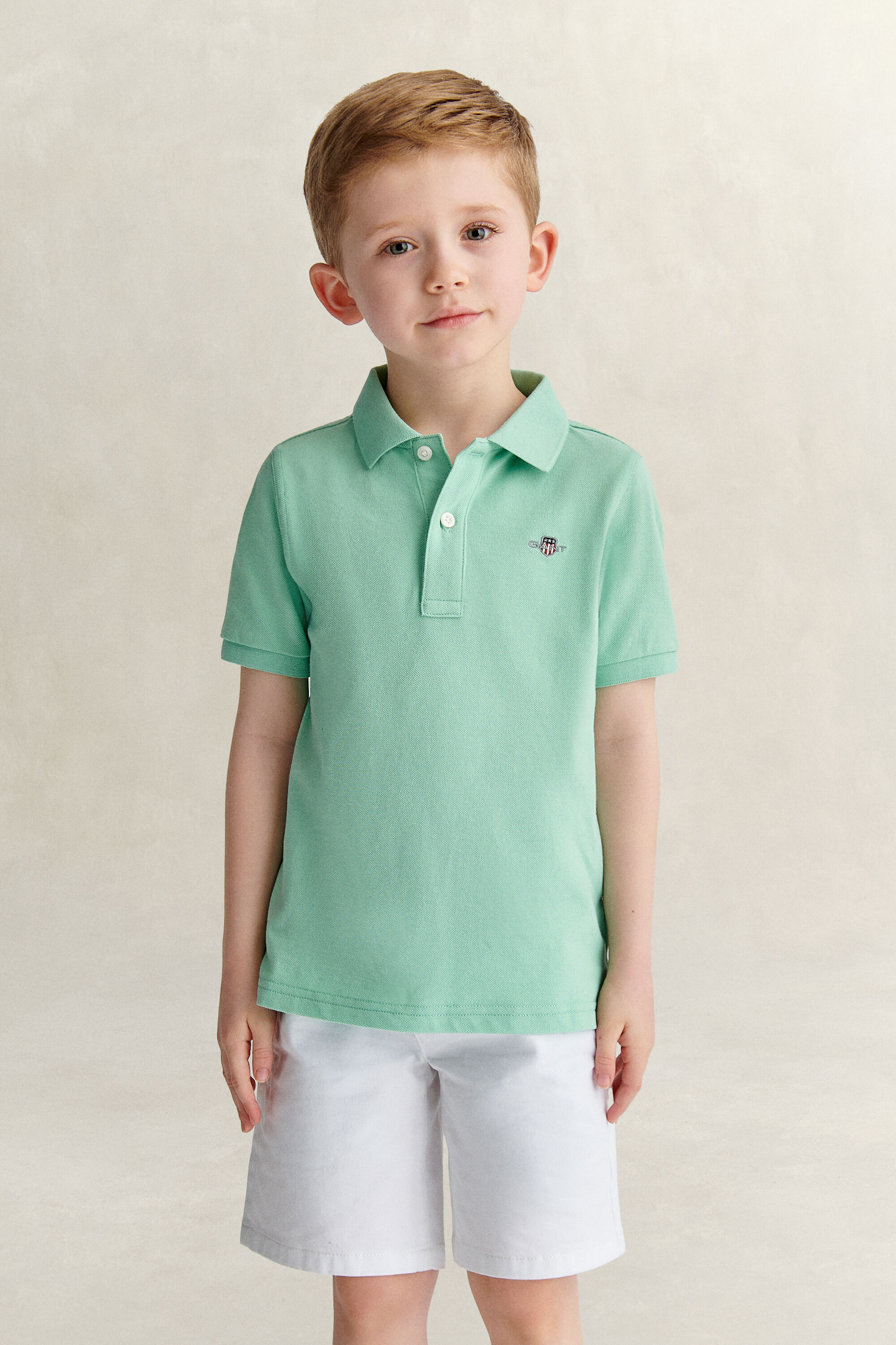 Polo Shield in piqué Kids