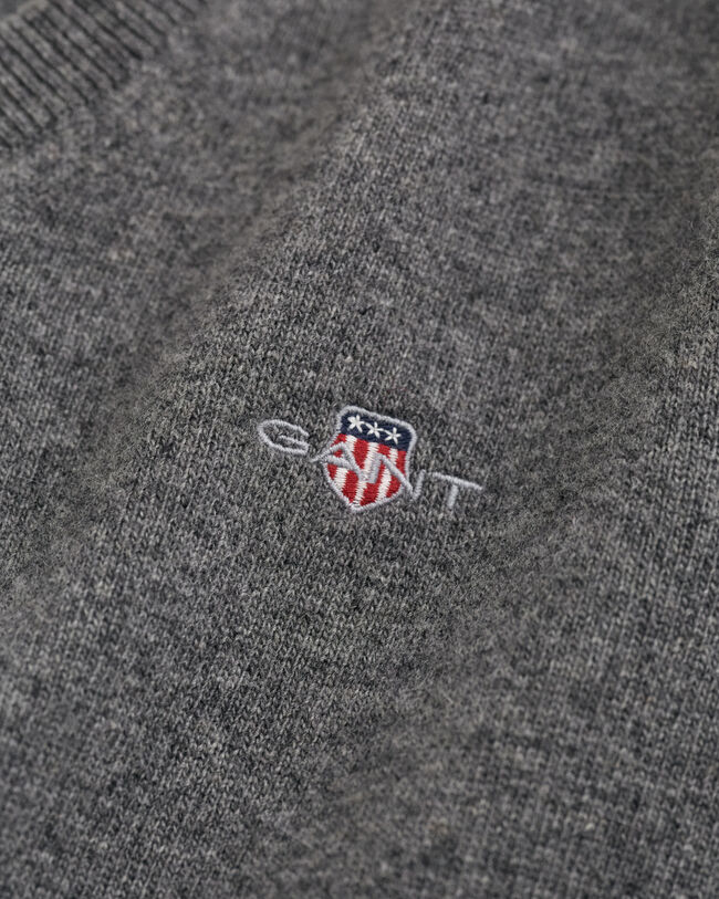 Maglia con scollo a V in finissima lana d’agnello