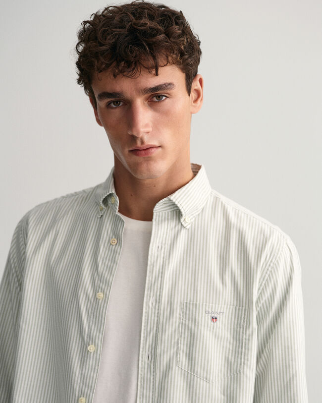 Camicia Oxford a righe Banker regular fit
