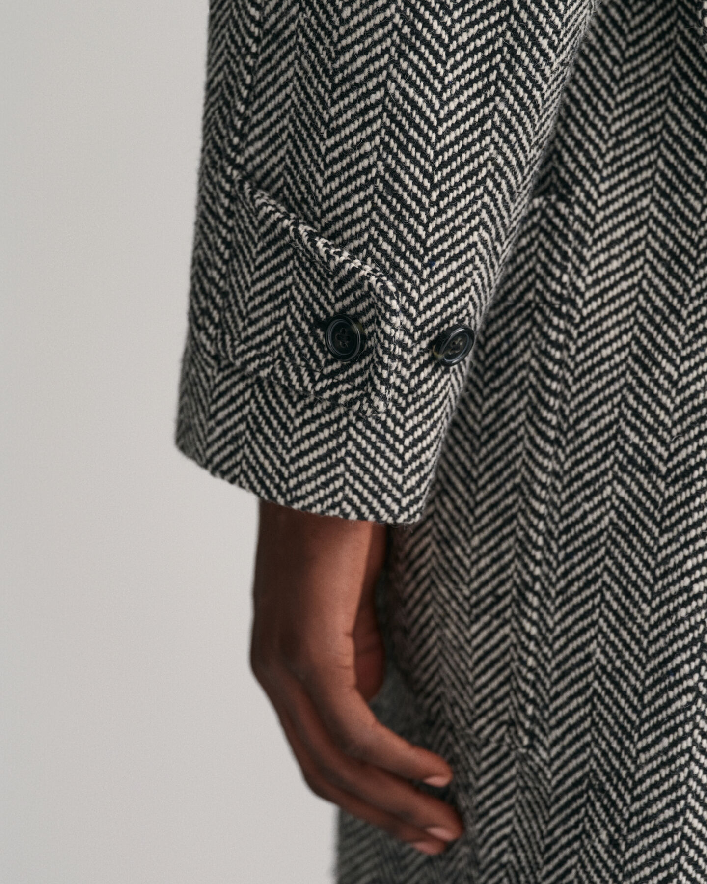 Cappotto in lana Balmacaan